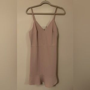 Pink Scallop Bottom Dress